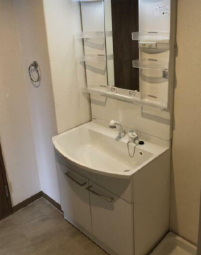 シャワー付洗面化粧台